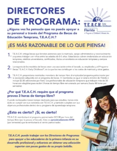 Program Director Flyer – Spanish