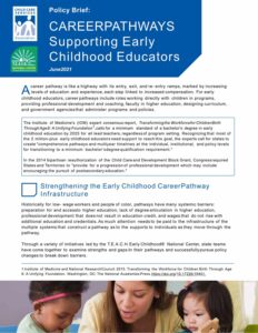 T.E.A.C.H. National Policy Brief - Career Pathways Supporting ECE